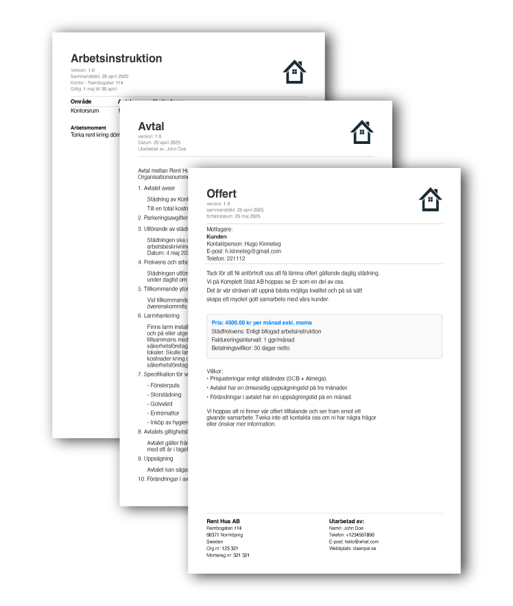 Dokumentgenerering & Digitala signaturer